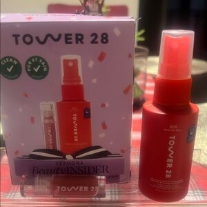 Tower 28 SOS Spray & Lip Duo - Bright Red